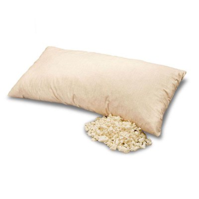 • Almohada rellena de copos de látex: el fabricante alemán Baumberger nos ofrece esta alternativa natural formada por copos de látex hechos de espuma de látex 100% natural. 