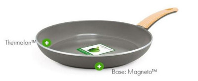 Green Pan es una sartén ecológica con una base de inducción Magneto y revestimiento cerámico antiadherente Thermolon™.