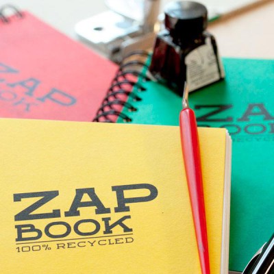 Las libretas Zap Book son un claro ejemplo de material reciclado.